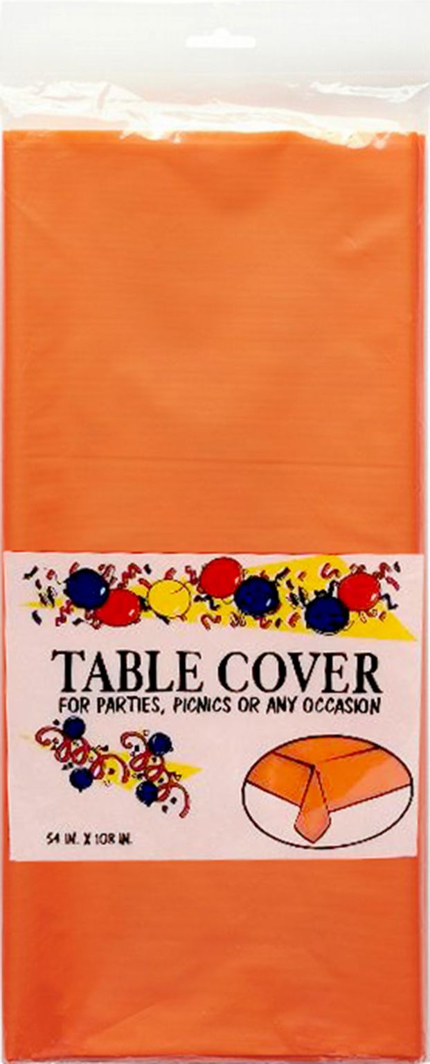 Plastic Table Cover - Orange