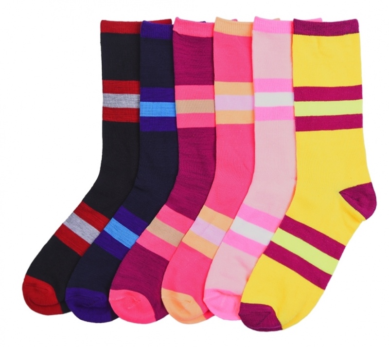 Fashion Lightweight Crew Socks, Size 9-11 (Bst)