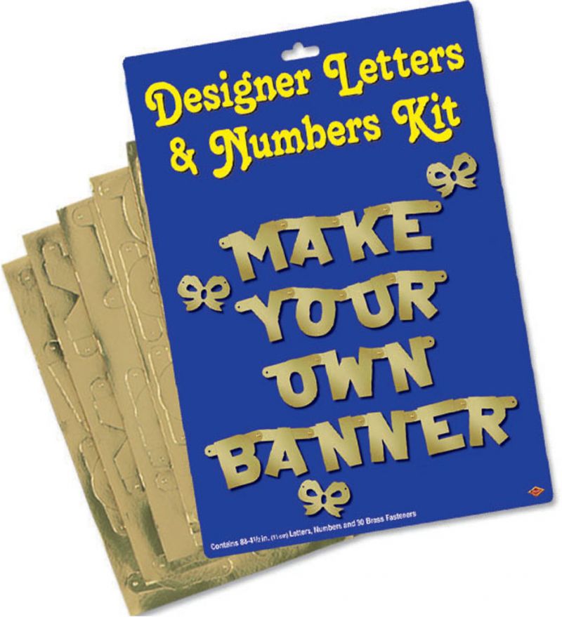 Designer Letters Numbers Kit