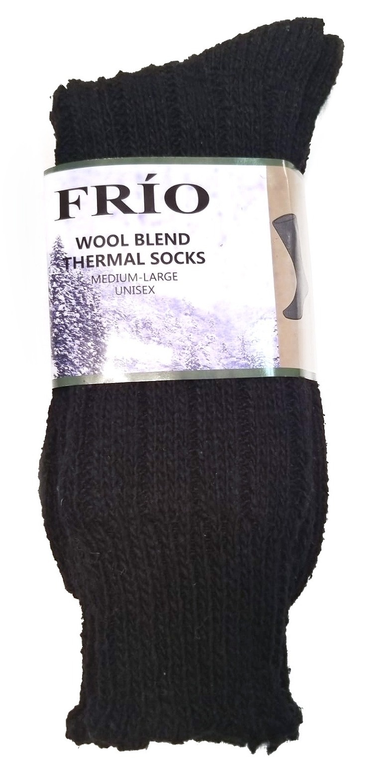 Wool Blend Thermal Socks - Unisex, Medium, Large