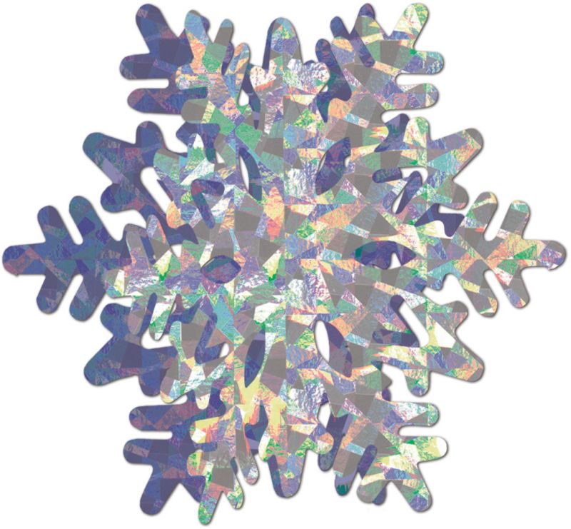 3-D Prismatic Snowflake Centerpiece