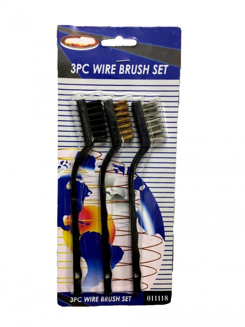 3Pc Wire Brush Set