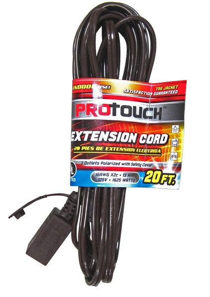 Appliance Extension Cord - 20' Brown