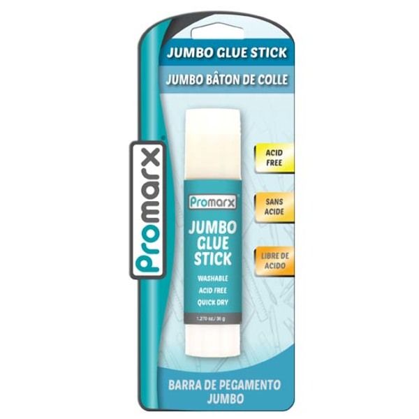 Promarx White Glue Stick Washable, 1.27 Oz, Jumbo, Single Pack