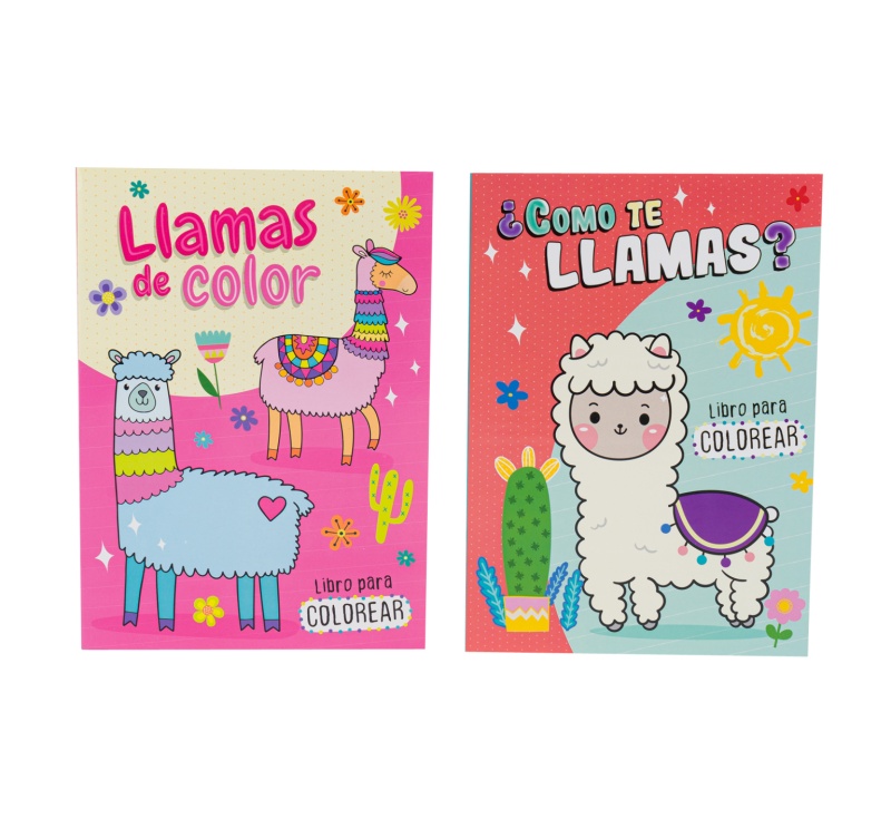Spanish Llama Coloring Book - Assorted, 80 Pages