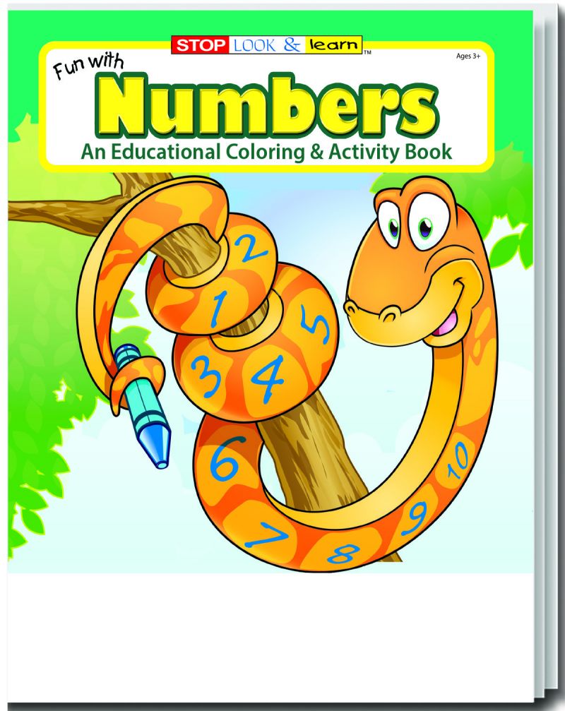 Fun With Numbers Coloring Books - Ages 3-11, 16 Pages