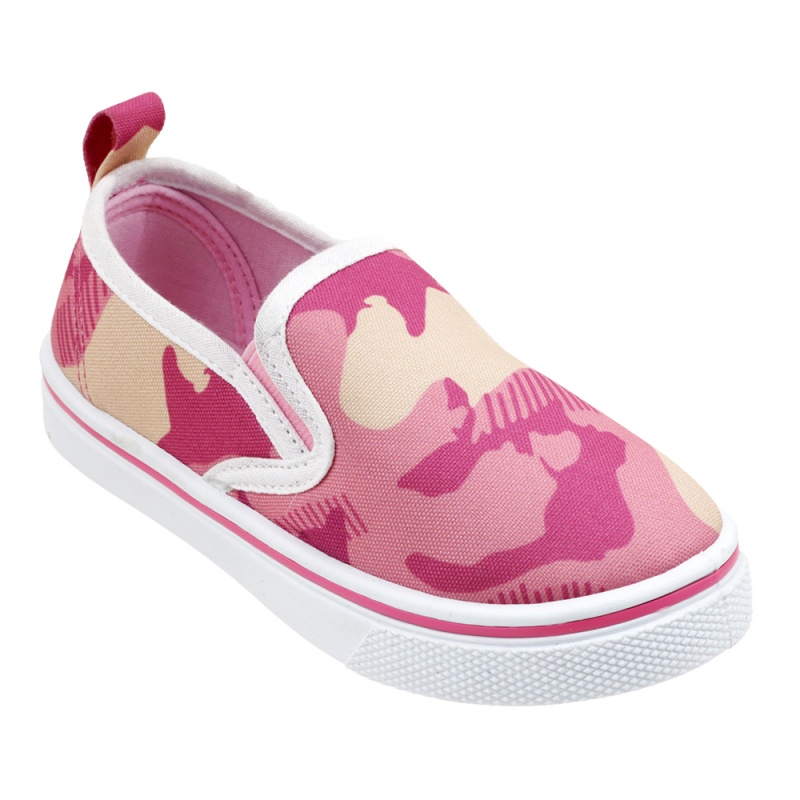 Toddler Girl's Canvas Slip-On Sneakers