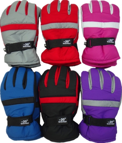 Women's Ski Gloves - Assorted Colors, Waterproof