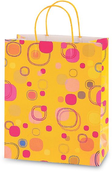 Citrus Floating Bubbles Gift Bag - Large, Recyclable