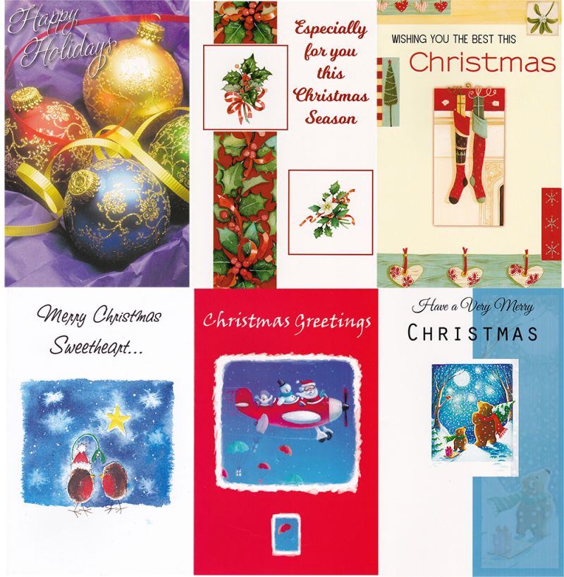 Christmas Cards - Assorted, General, 5" X 7.75"