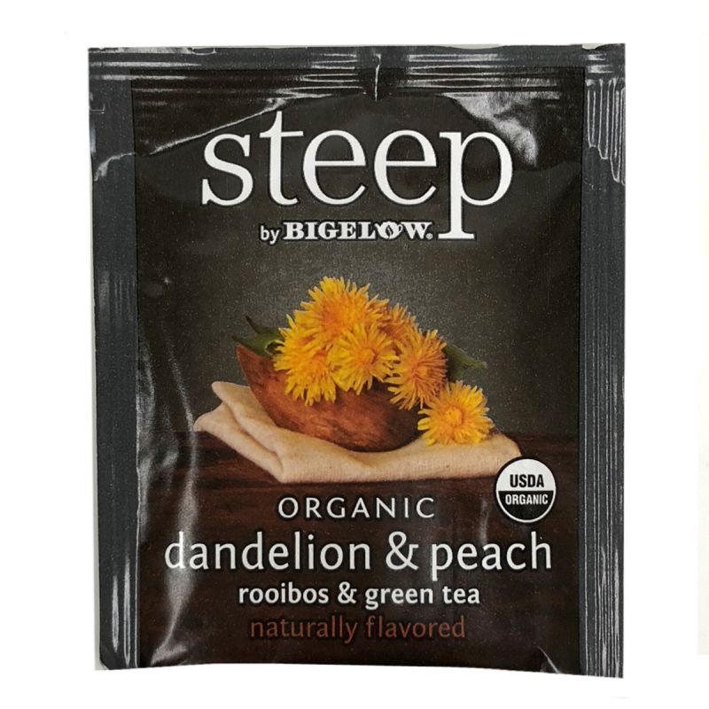 Organic Dandelion Peach Rooibos Green Tea Packet
