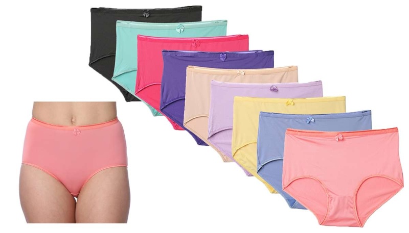 Women's Full Briefs - Assorted Colors, Sizes 5-7