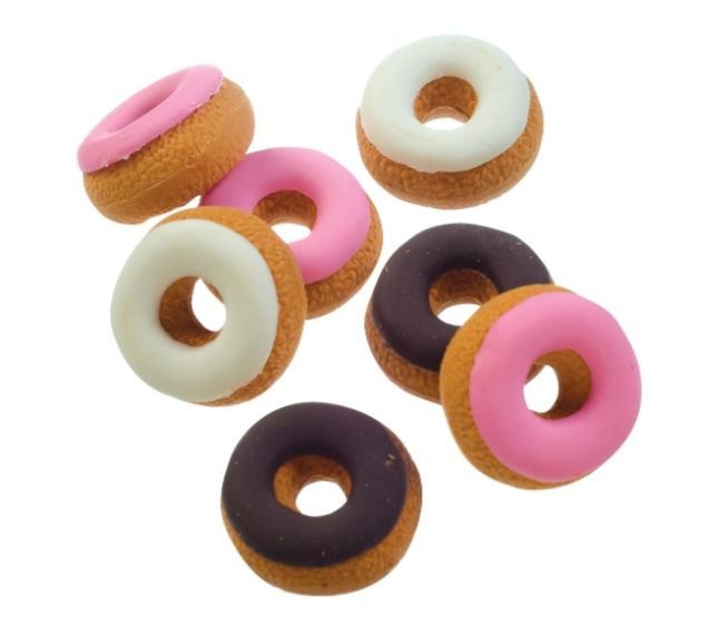 Erasers - Donut Shape, Display Included