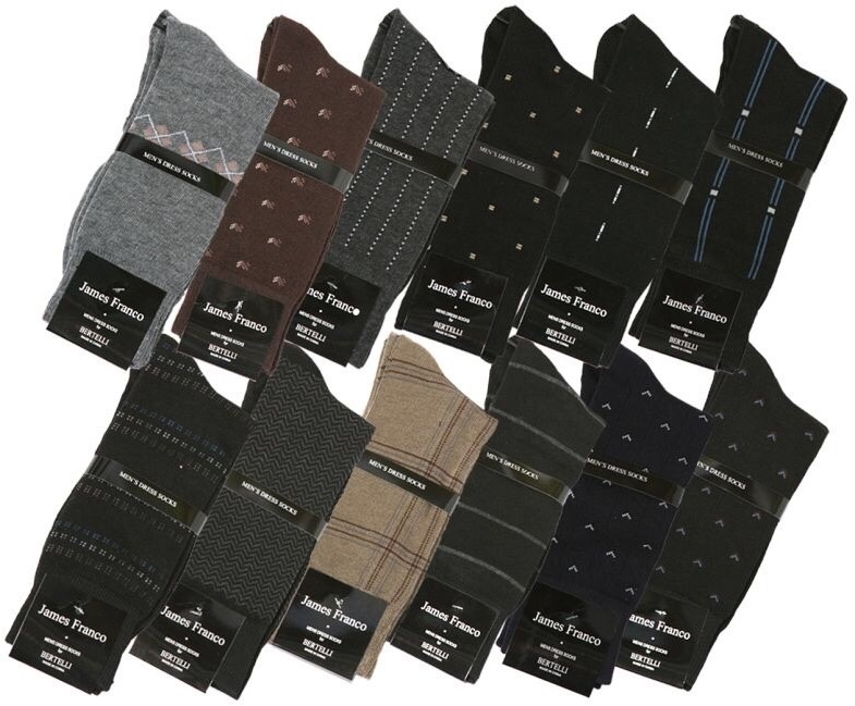 Men's Dress Socks - 3 Pack, Assorted Style, Size 10-13
