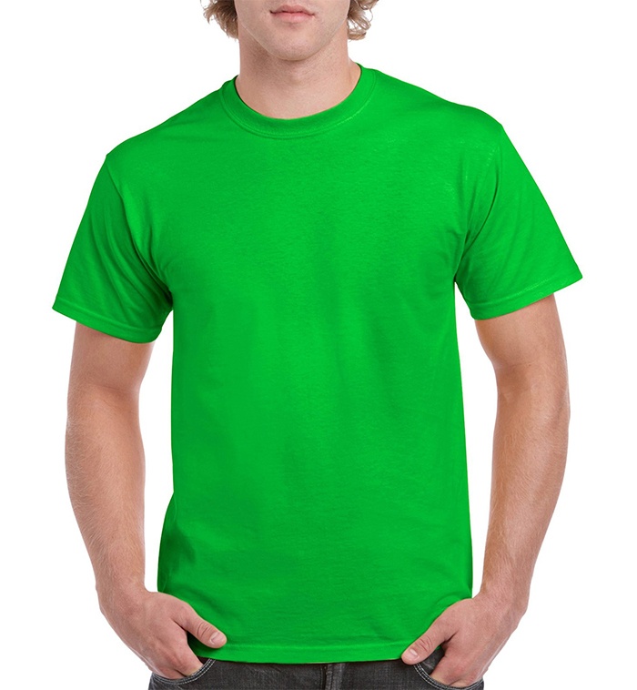 Gildan Men's Heavy Cotton T-Shirt - Electric Green, 2 x