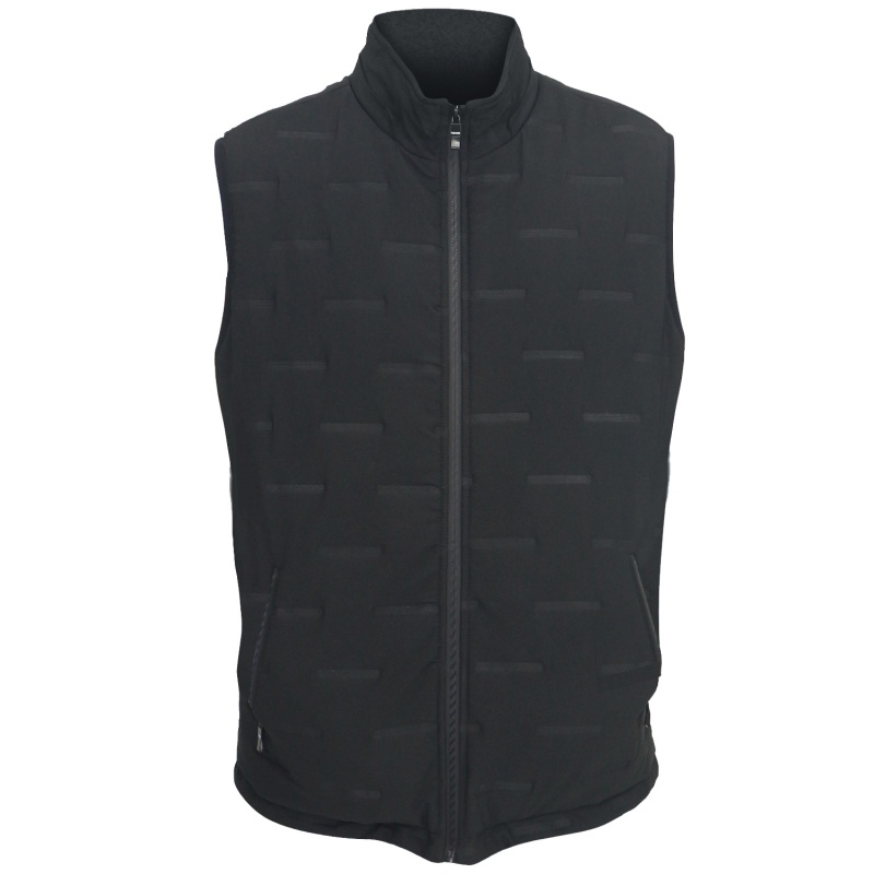 Men's Winter Vests - S-2X, Black, 2 Zip Pockets