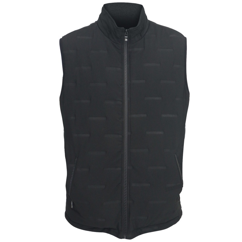 Men's Winter Vests S2X, Black, 2 Zip Pockets