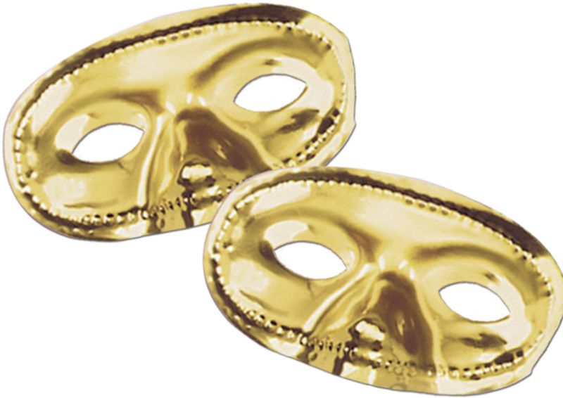 Metallic Half Mask - Gold