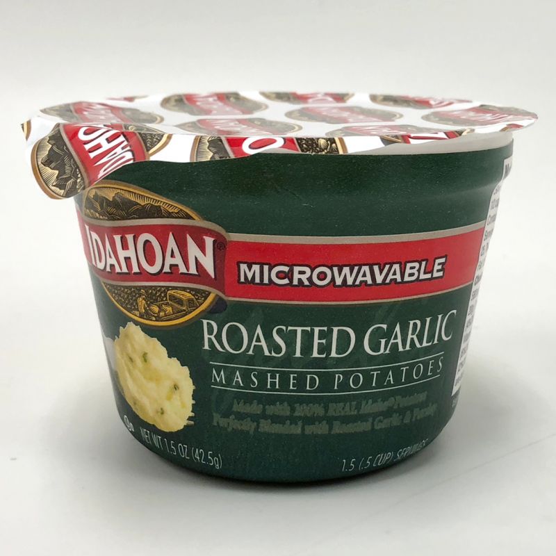 Microwavable Roasted Garlic Mashed Potato Cup 1.5 Oz