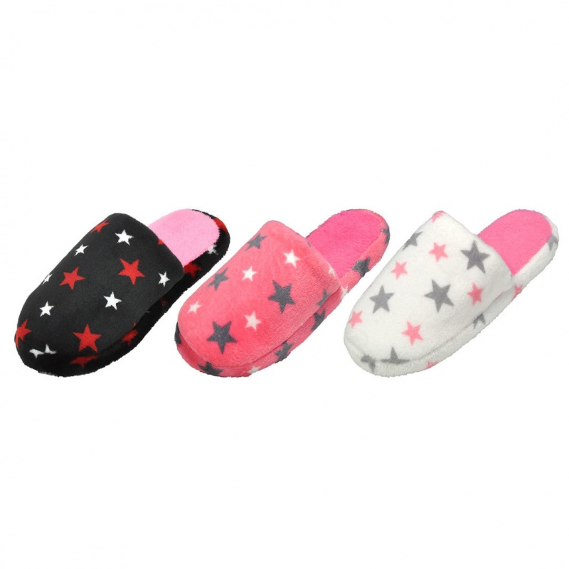 Girls' Night Star Slippers - Assorted, Sizes S-Xl