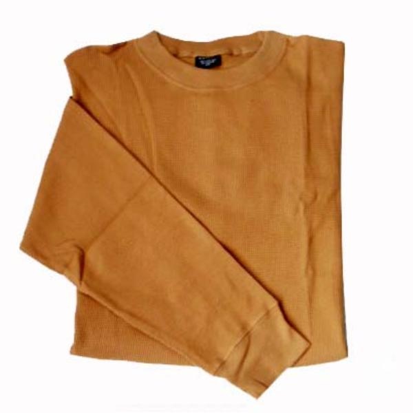 Men's Thermal Sweatshirt - Mustard, 2x