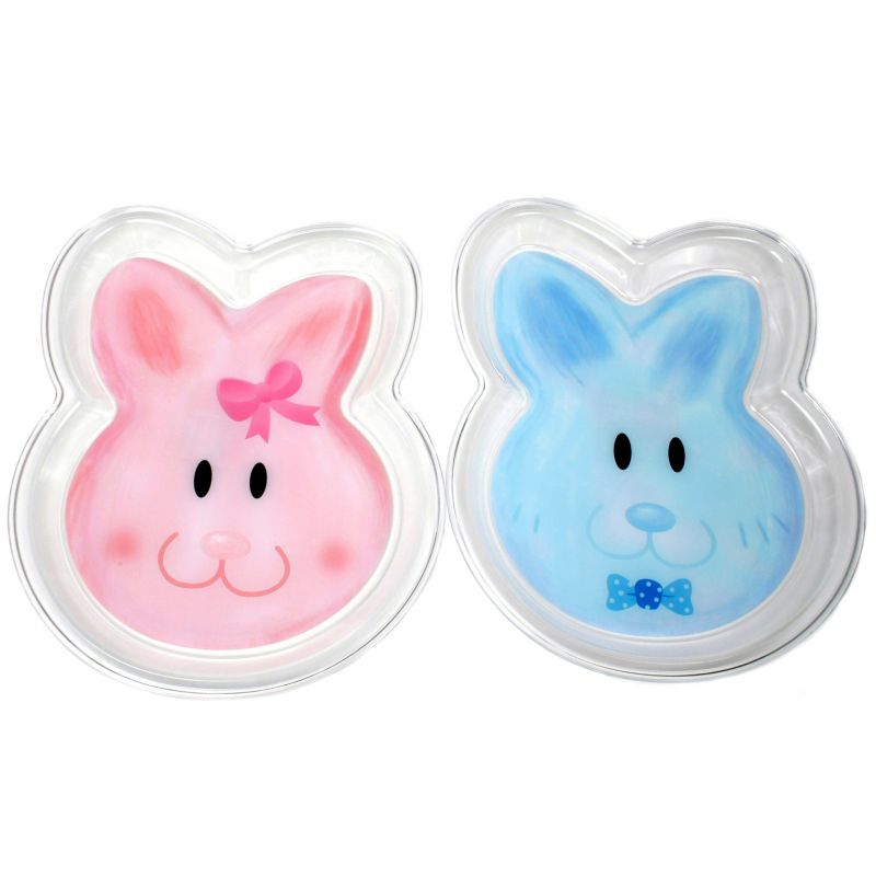 Chef Craft Blue/Pink Easter Bunny Plate