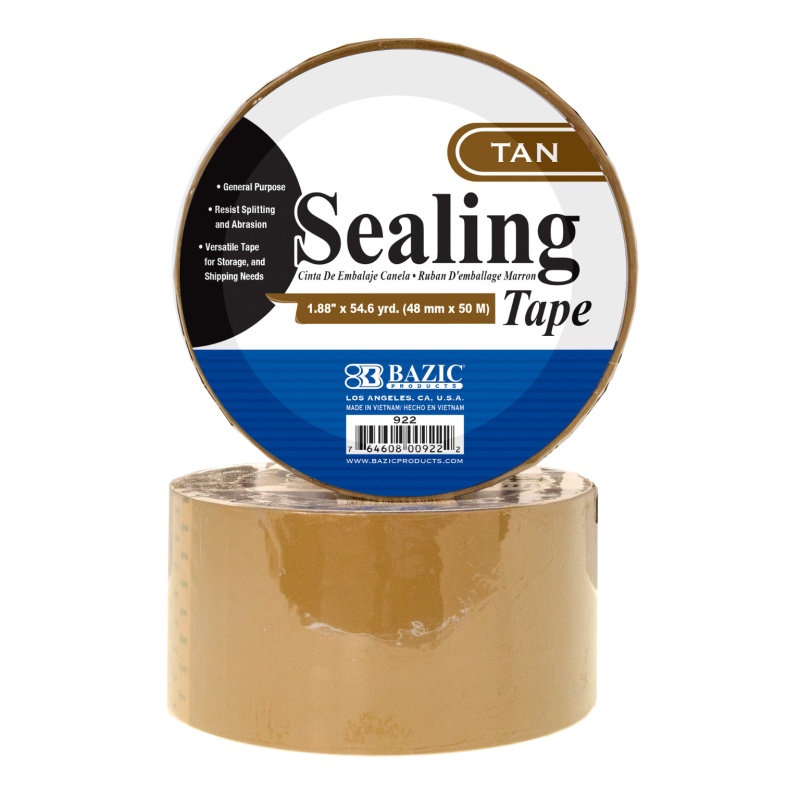 Sealing Tape - Tan, 1.88" X 54.6 Yards