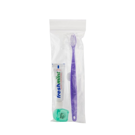 Adult Value Dental Kits - Assorted Colors, 4-Piece