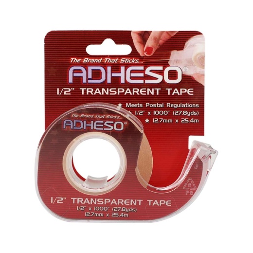 Transparent Tape - 1000 inches Roll of Clear Stationery Tape