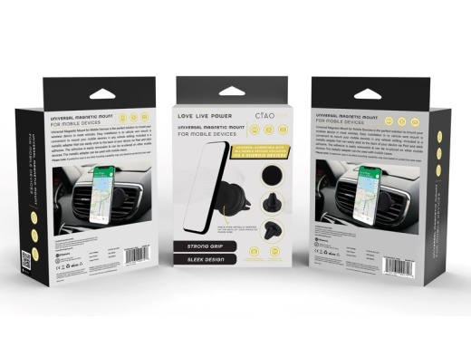 Magnetic Phone Mounts - Air Vent, Rubberized