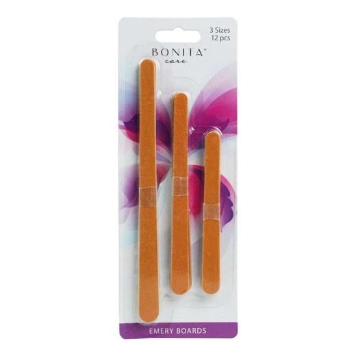 Emery Boards - 3 Sizes, 12 Pack