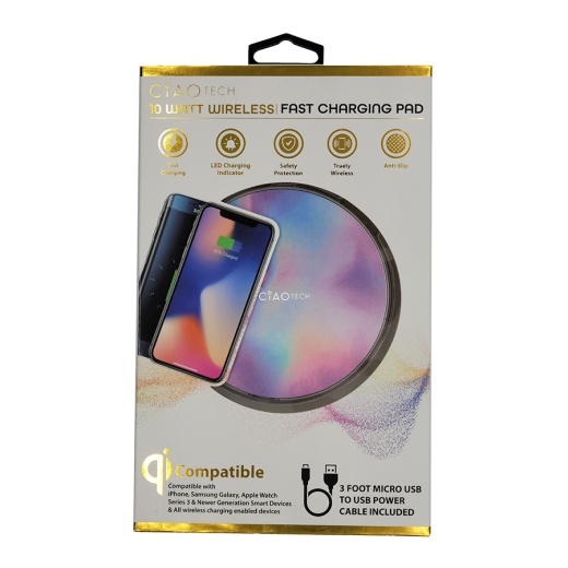 Wireless Charging Pads - Tie Dye, 10w