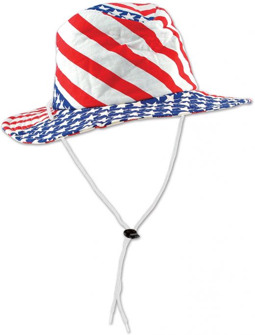 Patriotic Bucket Hats - Stars Stripes, One Size