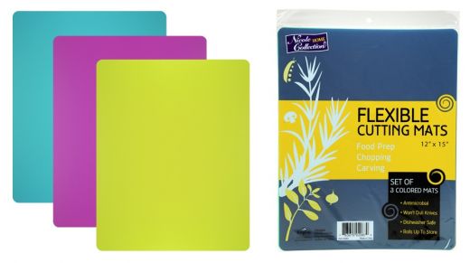 Cutting Mats - Solid Colors, Flexible, 3-Packs