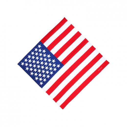Patriotic Cotton Bandanas - USA Flag Design