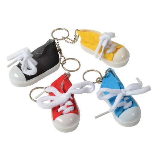 Lace-Up Sneaker Keychains - Assorted