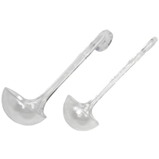 Mini Ladle Sets - 2 Pieces, Plastic, 1 Oz and 2 Oz, 6"