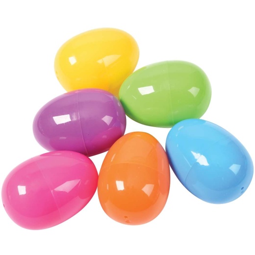 Plastic Easter Eggs Assorted - Fillable Easter Eggs