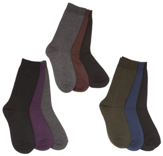 Women's Crew Socks - 3 Pack, Solid Colors, Size 9-11