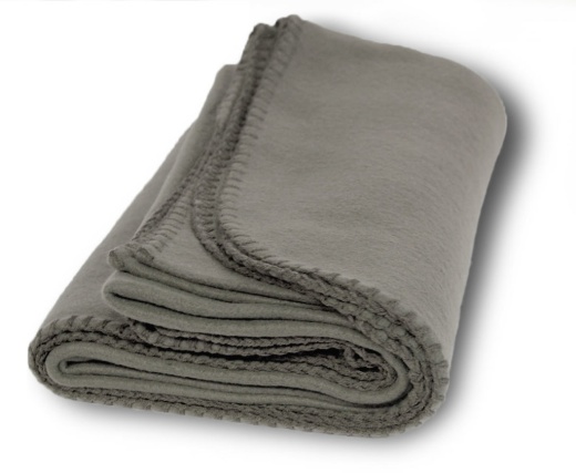 Grey Fleece Blankets - 50" x 60"