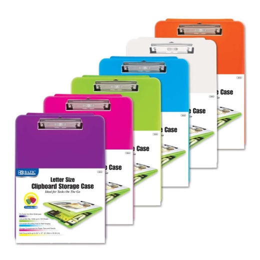 Clipboard Storage Case - Letter Size, Low Profile Clip