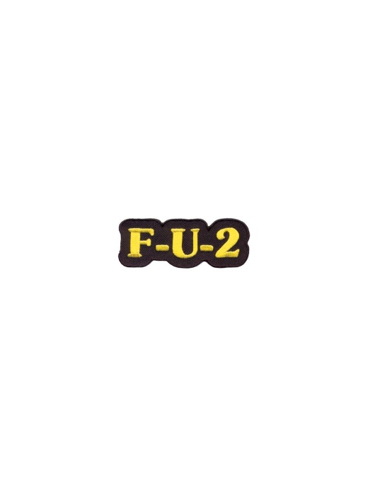 F-U-2 Patch - 2 x 4 Embroidered Iron On Patch for Clothing