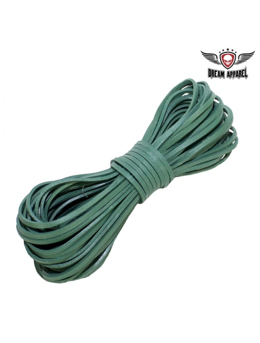 50 Ft Leather Laces - Green