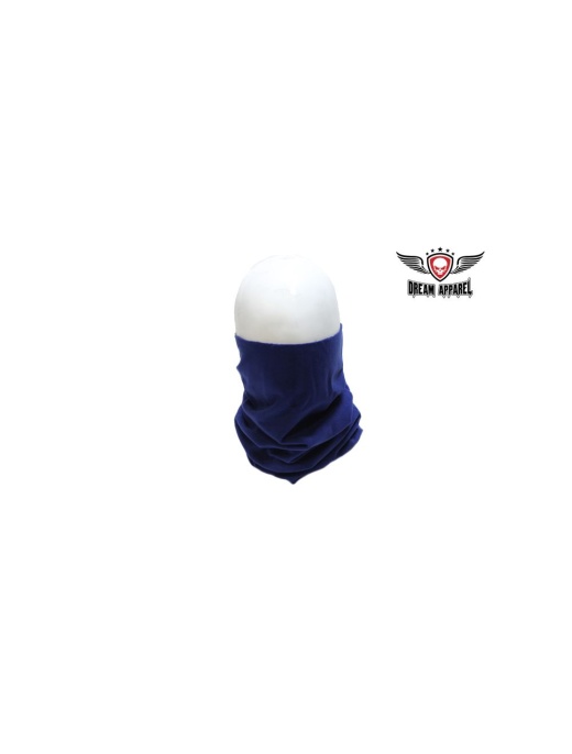 Motorcycle Blue Half Face Mask - Warm Protection for Riders