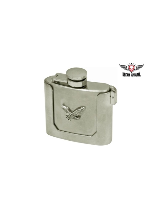 Metal Flask with Eagle - A Unique Accessory for Patriotic Americans
