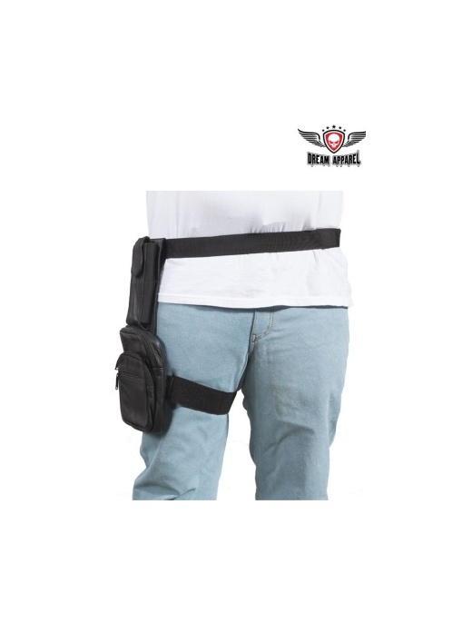 Premium Leather Thigh Bags with Gun Pocket