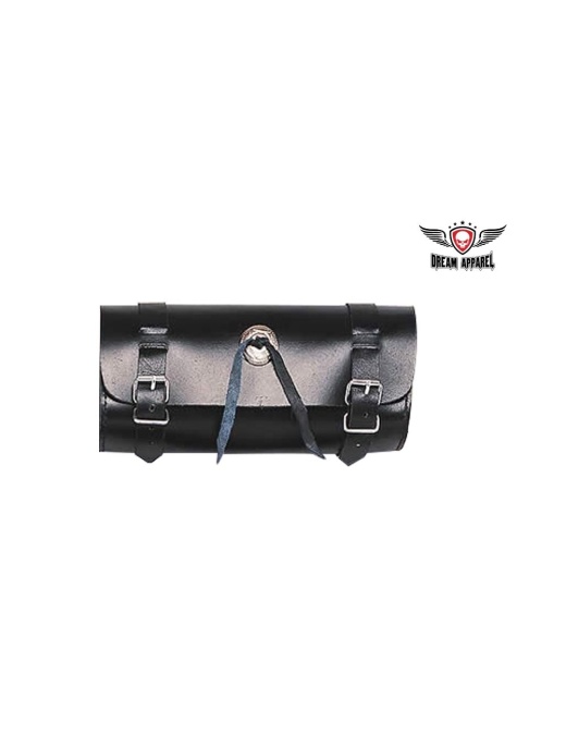 9 Inch Original PVC Motorcycle Tool Bag with Studs and Concho