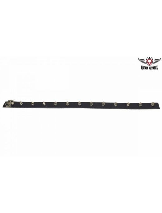 Helmet Spikes with Iron Cross - 15.75" Silver Decorations