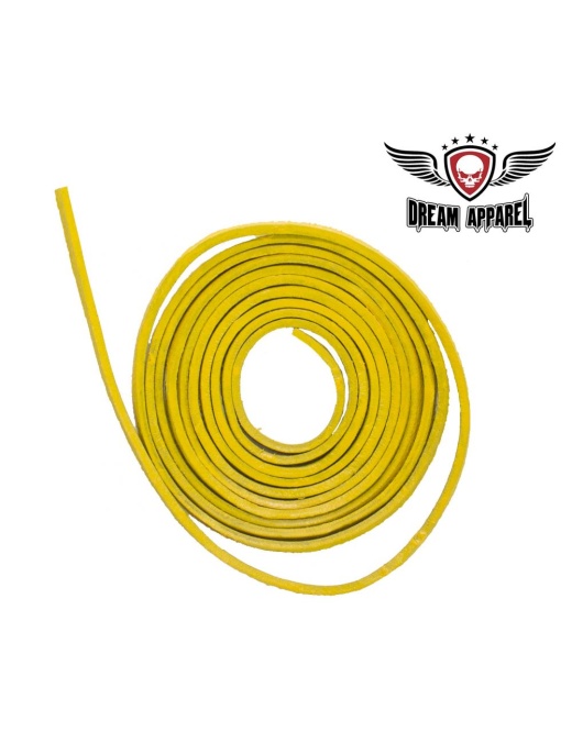6' Feet Yellow Leather Laces - Elevate Your Style Today!