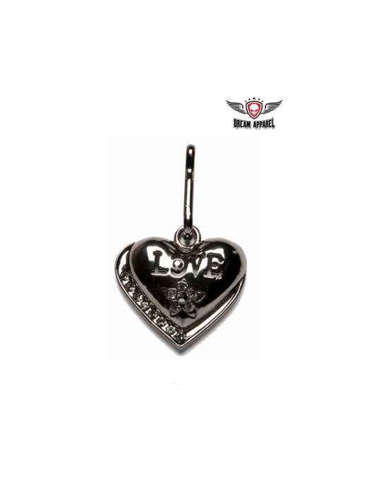 Heart Zipper Puller With Love